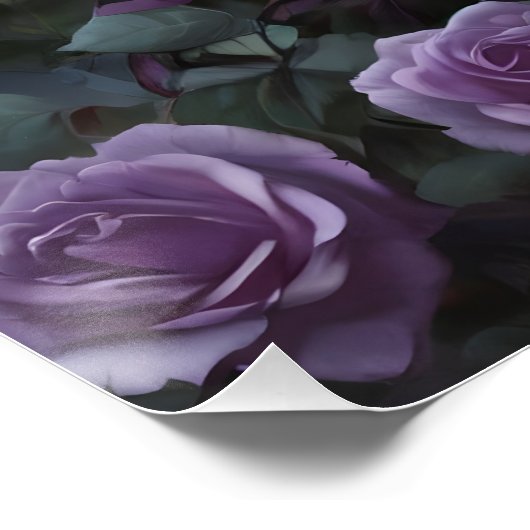 Moonlit Whiskers Poster (Ecke)