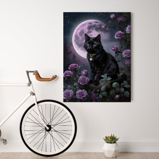 Moonlit Whiskers Poster