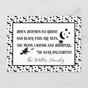 Moonlit Whispers & Witching Hour Magie Feiertagspostkarte