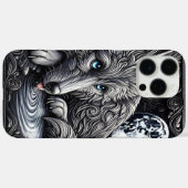 Moonlit White Wolf Wonder Case-Mate iPhone Hülle (Rückseite (Horizontal))