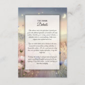 Moonlit Wildblume Whispers Wedding Begleitkarte (Vorderseite)