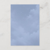 Moonlit Wildblume Whispers Wedding Begleitkarte (Rückseite)