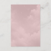 Moonlit Wildblume Whispers Wedding Begleitkarte (Rückseite)