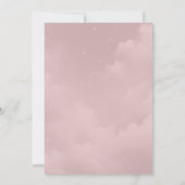 Moonlit Wildblume Whispers Wedding Einladung (Rückseite)