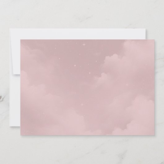 Moonlit Wildblume Whispers Wedding Save The Date (Rückseite)