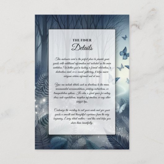 Moonlit Wings and Midnight Magic Begleitkarte (Vorderseite)