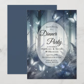 Moonlit Wings and Midnight Magic Dinner Party Einladung (Vorne/Hinten)