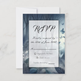 Moonlit Wings and Midnight Magic RSVP Karte