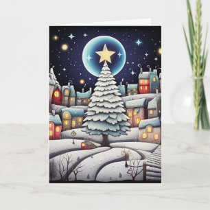 Moonlit Winter der Freude Karte
