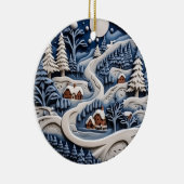 Moonlit Winterweg Ornament (Rechts)