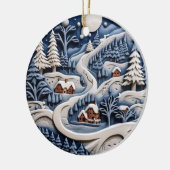 Moonlit Winterweg Ornament (Links)
