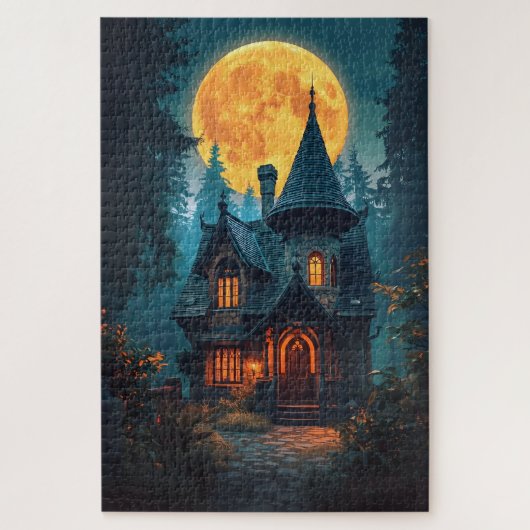 Moonlit Witch Cottage puzzle (Vertikal)
