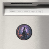 Moonlit Witch Magnet (In Situ (Geschirrspüler))