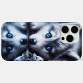 Moonlit Wolf Nature Artwork Case-Mate iPhone Hülle (Rückseite (Horizontal))