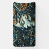 Moonlit Woman 3D Art Banner (Vertikal)