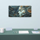 Moonlit Woman 3D Art Banner (Messe)