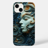 Moonlit Woman 3D Art Case-Mate iPhone Hülle (Rückseite)