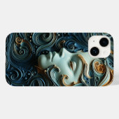 Moonlit Woman 3D Art Case-Mate iPhone Hülle (Rückseite (Horizontal))