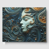 Moonlit Woman 3D Art Gästebuch (Vorderseite)