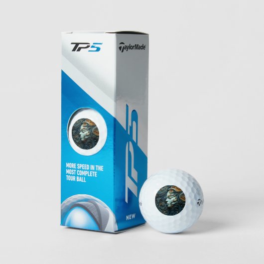 Moonlit Woman 3D Art Golfball (Äußeres Gebäude)