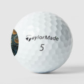 Moonlit Woman 3D Art Golfball (Logo)
