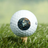 Moonlit Woman 3D Art Golfball (Insitu T-Shirt)
