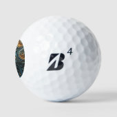 Moonlit Woman 3D Art Golfball (Logo)