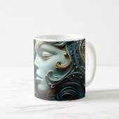 Moonlit Woman 3D Art Kaffeetasse (VorderseiteRechts)