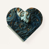 Moonlit Woman 3D Art Notizblock (Vorderseite)