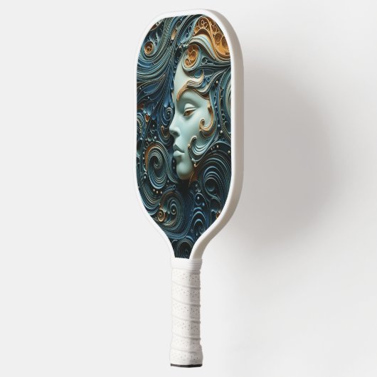 Moonlit Woman 3D Art Pickleball Schläger (Links)