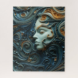 Moonlit Woman 3D Art Puzzle