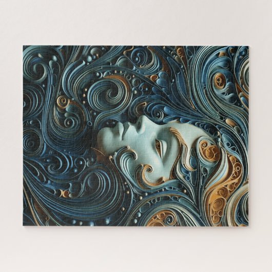 Moonlit Woman 3D Art Puzzle (Horizontal)
