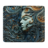 Moonlit Woman 3D Art Schneidebrett (Vorderseite)