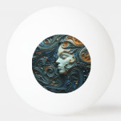 Moonlit Woman 3D Art Tischtennisball (Vorderseite)