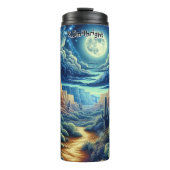 Moonlit-Wüstenweg Thermosbecher (Vorderseite)