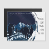 Moonlit Yak Caravan Everest Himalayan Magnetic  Magnetkarte (Vorne/Hinten)