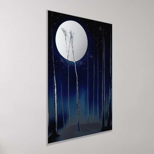 Moonlite Birch Trees Foil Prints Foliendrucke (Ablage )