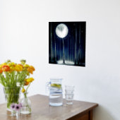 Moonlite Birch Trees Foliendrucke (Ablage(Küche))