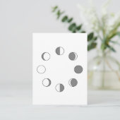 MOONPHASEN POSTKARTE (Stehend Vorderseite)