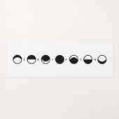 MOONPHRASE Cool Moderne Phasen Yogamatte (Vorderseite (Horizontal))