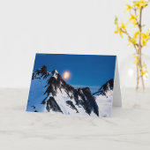 Moonrise auf dem Juneau Icefield - löschen Sie Karte (Gelbe Blume)