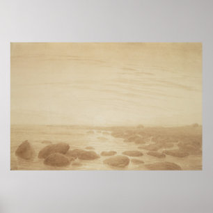 Moonrise auf dem Meer Poster