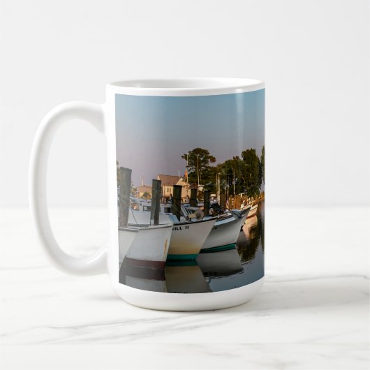 Moonrise auf Dogwood Harbour 11 oz oder 15 oz Tass Kaffeetasse (Links)
