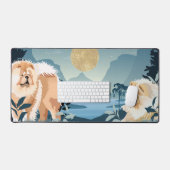 MOONRISE CELESTIALS Chow-Schreibtischmatte Schreibtischunterlage (Tastatur & Maus)