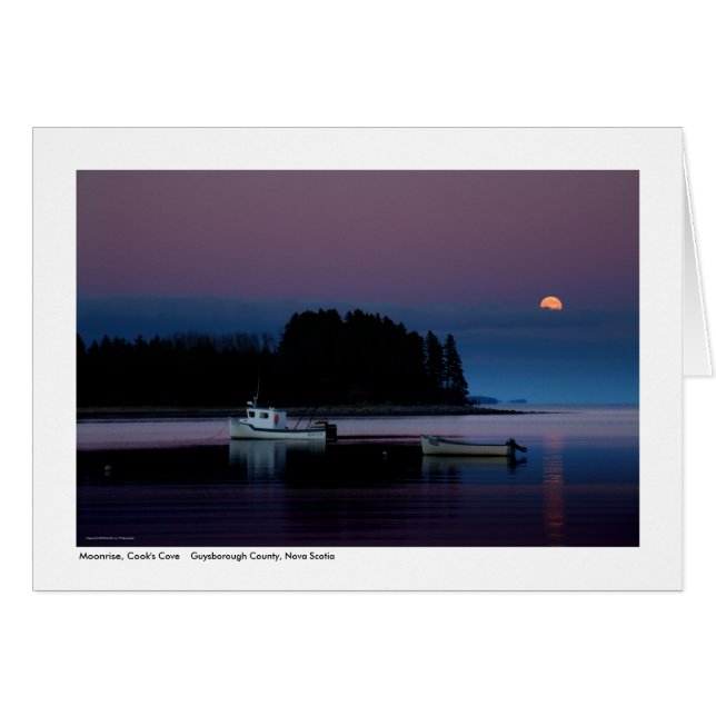 Moonrise, Cook's Cove (Vorderseite (Horizontal))
