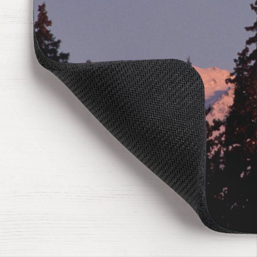 Moonrise Early Winter | Ankerplatz, Alaska Mousepad (Ecke)
