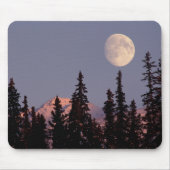 Moonrise Early Winter | Ankerplatz, Alaska Mousepad (Vorne)