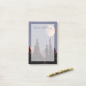 Moonrise Early Winter | Ankerplatz, Alaska Post-it Klebezettel (Auf Schreibtisch)