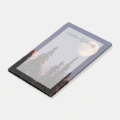 Moonrise Early Winter | Ankerplatz, Alaska Post-it Klebezettel (angewinkelt)