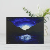 Moonrise Greeting Card Karte (Stehend Vorderseite)
